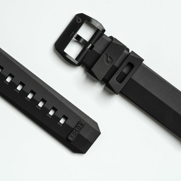 Druber® FKM Rubber Strap - DLC Black