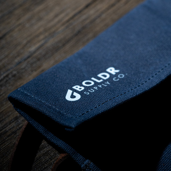 Waxed canvas roll Blue BOLDR Supply Co.