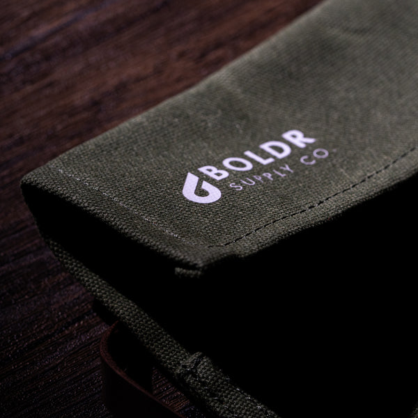 Waxed canvas roll Military Green BOLDR Supply Co.