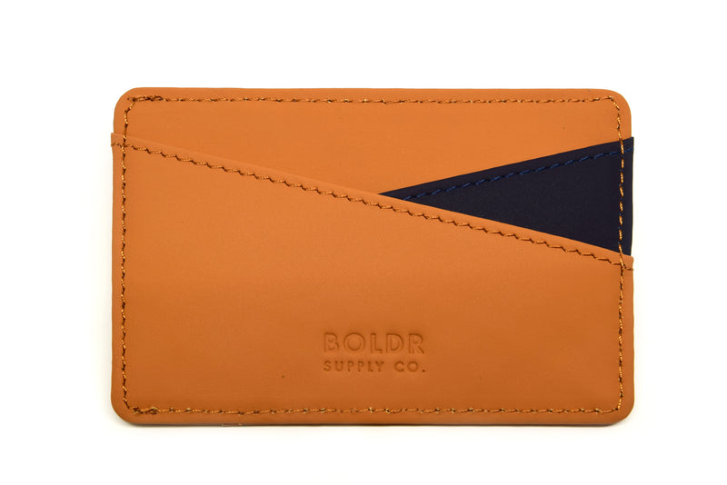 BOLDR Slim Wallet 2.0 - Brown/Blue