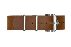 Premium leather strap Brown (22mm)