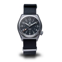 BOLDR Venture Carbon Black titanium field watch